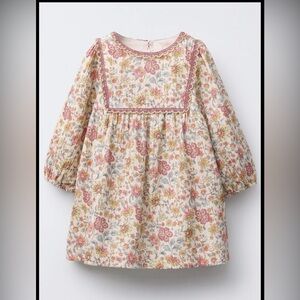 Zara Floral Long Sleeve Dress